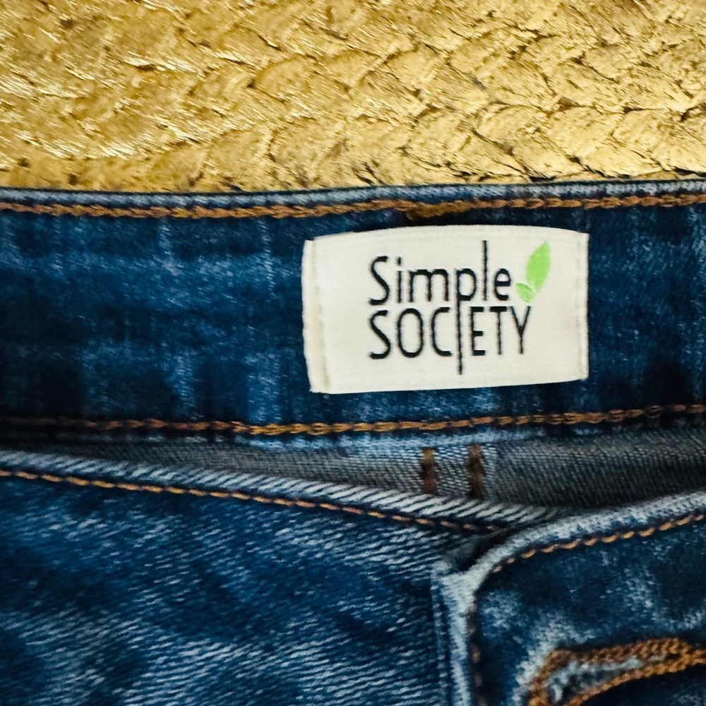 Simple Society Bootcut Jean Blue Denim - Picture 3 of 9